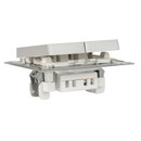 Механизм выключателя двухклавишный AtlasDesign алюминий IP20 Systeme Electric