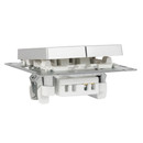Механизм выключателя двухклавишный с подсветкой AtlasDesign алюминий IP20 Systeme Electric