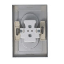 Розетка двухместная без заземления AtlasDesign алюминий IP20 Systeme Electric_3