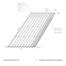Ондулин SMART лист 1950х950 мм серый