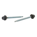Саморез кровельный 4,8х70мм серый графит (RAL 7024) 150шт Steelrex