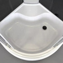 Душевая кабина Comforty высокий поддон 90х90см стекло тонированное 4мм_3