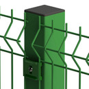 Крепление, скоба и саморез, для 3D забора зеленое, набор из 3-х штук