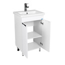 Тумба напольная Viant Лима 60 с раковиной Cersanit Como 60 белый