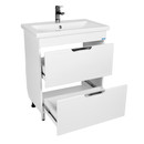 Тумба напольная Viant Лима 70 с раковиной Cersanit Como 70 белый_3