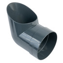 Наконечник трубы Docke Standard серый 80 мм