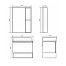 Зеркало-шкаф Comforty Прага-60 дуб белый 00004147599CF_3