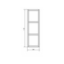 Шкаф пенал подвесной Comforty Дюссельдорф 35М дуб дымчатый_3