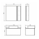 Тумба подвесная Comforty Эдинбург 75 с раковиной T-Y9378 бетон светлый с черной столешницей_3