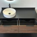 Тумба подвесная Comforty Порто-120-1 c раковиной Comforty 9110 дуб темно-коричневый_3