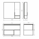 Тумба подвесная Comforty Франкфурт 90 с раковиной Quadro 90 бетон светлый _3