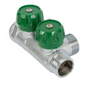 Коллектор регулирующий Stout 3/4", 2 отвода 3/4" евроконус
