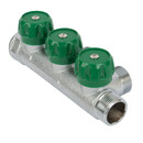 Коллектор регулирующий Stout 3/4", 3 отвода 3/4" евроконус