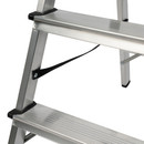 Стремянка алюминиевая 4 ступени двухсторонняя 0,87м Новая высота_3