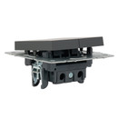 Механизм выключателя двухклавишный Brite графит IP20 IEK_3