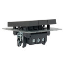 Механизм выключателя трехклавишный Brite графит IP20 IEK_3