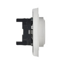 Розетка двухместная с заземлением Brite белая IP20 IEK_3