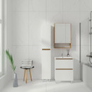 Шкаф пенал напольный Viant Мальта 30 белый глянцевый_3