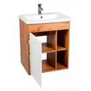 Тумба подвесная Viant Бостон 50 с раковиной Cersanit Como 50 дуб вотан/белый_3