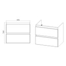 Тумба подвесная Viant Мальта 70 с раковиной COMO 70 2 ящика белый глянцевый/дуб вотан_3