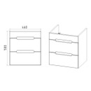 Тумба подвесная Viant Марсель 50 с раковиной COMO 50 белый глянцевый_3