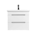 Тумба подвесная Viant Марсель 60 с раковиной Cersanit Como 60 белый_3