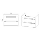 Тумба подвесная Viant Марсель 70 с раковиной COMO 70 белый глянцевый_3