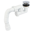 Сифон для душевого поддона Орио 1 1/2"х40 с выпуском клик-клак и гибкой трубой 40/50 А-25589