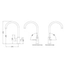 Смеситель для кухни Emar Steel ЕС-3007 с подачей фильтрованной воды хром_3