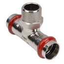 Пресс тройник переходной из нержавеющей стали НР 22х3/4" Rommer_3