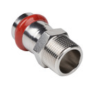 Пресс муфта переходная из нержавеющей стали НР 22х3/4" Rommer_3