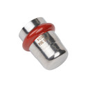 Пресс заглушка из нержавеющей стали 22 мм Rommer_3