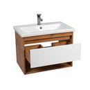Тумба подвесная Viant Бостон 50 с раковиной Cersanit Como 50 дуб вотан/белый_3