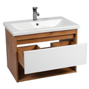 Тумба подвесная Viant Бостон 60 с раковиной Cersanit Como 60 дуб вотан/белый_3