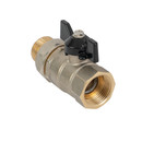 Кран шаровый со сгоном LD Pride 3/4" бабочка с биркой