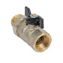 Кран шаровый со сгоном LD Pride 1" бабочка с биркой