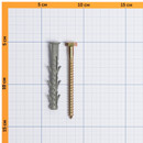 Дюбель фасадный 10х80 мм с шурупом 6 шт/уп