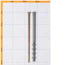 Дюбель фасадный с шурупом 10х200 мм 4 шт/уп