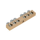 Шина нулевая 6 отверстий, без изолятора, крепеж по центру, 6х9 мм_3