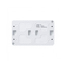 Блок выключателя одноклавишный и розетка с крышкой AtlasDesign белый IP54 Systeme Electric
