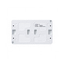 Блок выключателя двухклавишный и розетка с крышкой AtlasDesign белый IP54 Systeme Electric