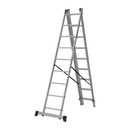 Лестница трехсекционная 9 ступеней алюминиевая Krause Corda_3