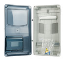 Щит учетно-распределительный навесной ЩУРн-П IP66 пластиковый белый, трехфазный счетчик, 12 модулей IEK Krepta_3