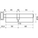  Цилиндровый механизм Стандарт MAX 110 60х50 мм ключ-вертушка_3