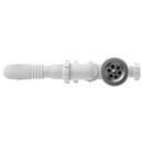 Сифон для душевого поддона Aquant 1 1/2"х40 регулируемый с гибкой трубой 40х40/50