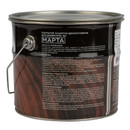 Декоративно-защитное средство для дерева с маслом и воском Марта ель натуральная полуглянцевое 2,7л