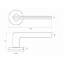 Ручка дверная Palladium Cameria Y SN матовый никель