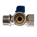 Кран шаровый ВР-НР-НР 1/2"х3/4"х1/2" СТМ