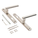 Ручка для узкопрофильных дверей Булат 85 мм нержавеющая сталь_3