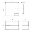 Тумба подвесная Comforty Турин 75М с раковиной 75E дуб бежевый_3